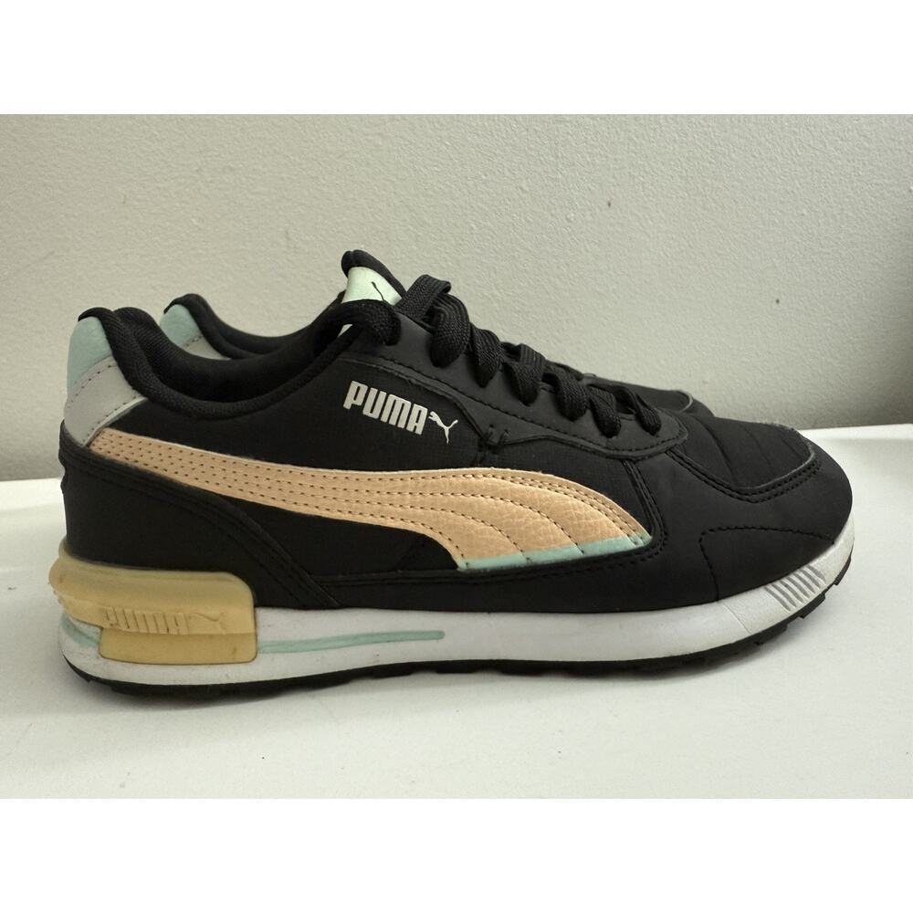 Puma Graviton Tech Youth Girls Black Sneakers Casual Shoes 382816-03 Size 6C